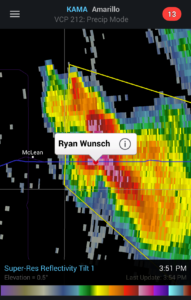 National Weather Service severe weather report Spotter Network 