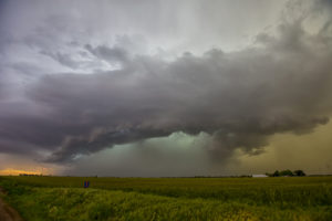 Kansas storm green glow 