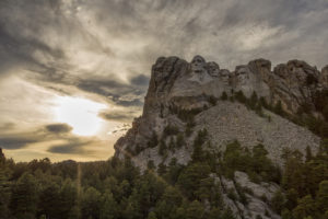 Mount Rushmore sunset 